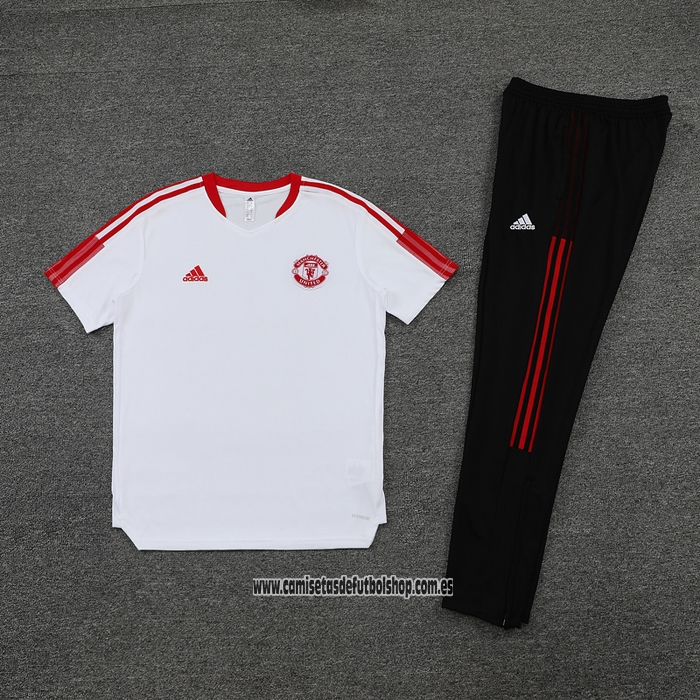 Chandal del Manchester United 23-24 Manga Corta Blanco